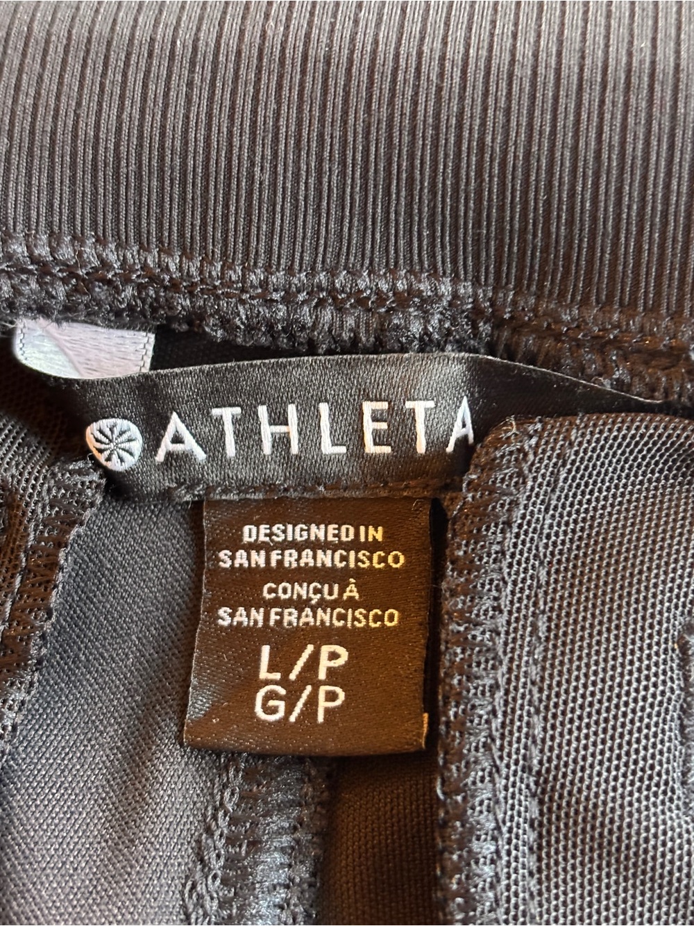 Athleta High-Rise Black Jogger Pants Large NWT - Picture 6 of 9